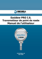 Michell Instruments Easidew PRO I.S. Manuel De L'utilisateur