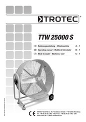 Trotec TTW 25000 S Mode D'emploi