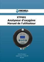 Michell Instruments XTP601 Manuel De L'utilisateur