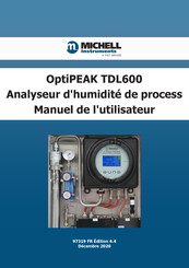 Michell Instruments OptiPEAK TDL600 Manuel De L'utilisateur