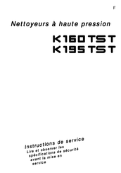 Kränzle K 195 TST Instructions De Service