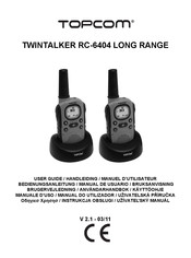 Topcom TWINTALKER RC-6404 LONG RANGE Manuel D'utilisateur