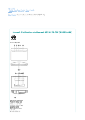 Huawei B525 LTE CPE Manuel D'utilisation