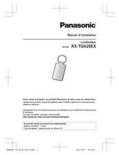 Panasonic KX-TGA20EX Manuel D'installation