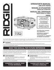 RIDGID R84082 Manuel D'utilisation