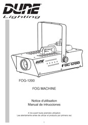 DUNE-LIGHTING FOG-1200 Notice D'utilisation