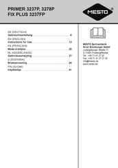 Mesto FIX PLUS 3237FP Mode D'emploi