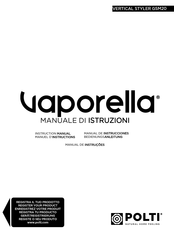 POLTI Vaporella VERTICAL STYLER GSM20 Manuel D'instructions