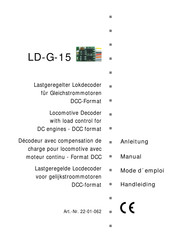 tams elektronik LD-G-15 Mode D'emploi