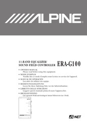 Alpine ERA-G100 Mode D'emploi