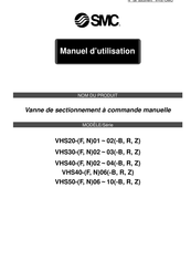 SMC VHS40 Série Manuel D'utilisation