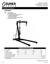 Sunex Tools 5222 Mode D'emploi