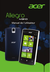 Acer Allegro M310 Manuel De L'utilisateur