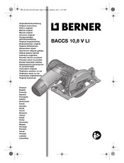 Berner BACCS 10,8 V LI Notice Originale