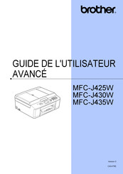 Brother MFC-J430W Guide De L'utilisateur Avancé