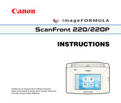 Canon imageFORMULA ScanFront 220P Manuel D'utilisation