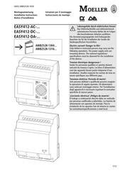 Moeller EASY412-AC Série Instructions De Montage