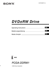 Sony PCGA-DDRW1 Mode D'emploi