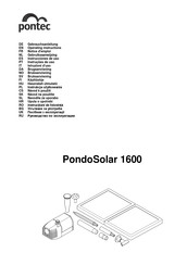 Pontec PondoSolar 1600 Notice D'emploi