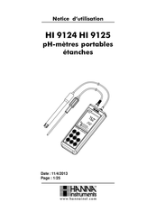 Hanna Instruments HI 9124 Notice D'utilisation