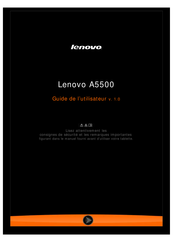 Lenovo A5500 Guide De L'utilisateur