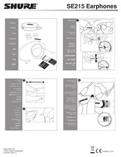 Shure SE215 Mode D'emploi