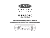 Jensen MSR2010 Guide D'installation Et D'operation