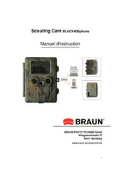 BRAUN Photo Technik Scouting Cam BLACK400phone Manuel D'instruction