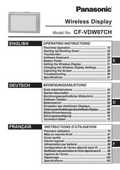 Panasonic CF-VDW07CH Mode D'emploi