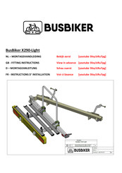 BUSBIKER X290-Light Instructions D'installation