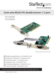 StarTech PCI2S950DV Guide De L'utilisateur