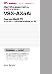 Pioneer VSX-AX5Ai Mode D'emploi