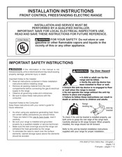 Frigidaire CFEH3054USC Instructions D'utilisation