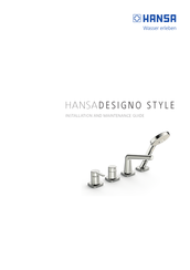 Hansa DESIGNO STYLE Guide D'installation Et D'entretien