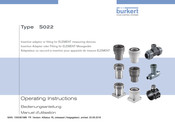 Burkert S022 Manuel D'utilisation