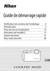 Nikon COOLPIX AW120 Guide De Démarrage Rapide