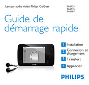 Philips GoGear SA6185 Guide De Démarrage Rapide