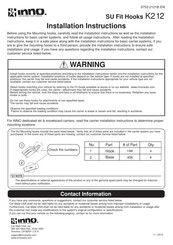 INNO K212 Instructions D'installation