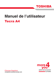 Toshiba TECRA A4 Manuel De L'utilisateur