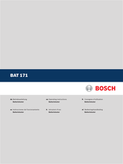 Bosch BAT 171 Consignes D'utilisation