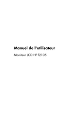 HP f2105 Manuel De L'utilisateur
