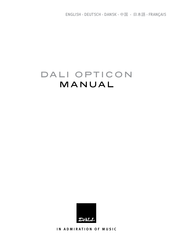 Dali OPTICON Manuel D'utilisation