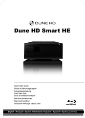 Dune HD Smart HE Guide De Démarrage Rapide