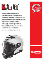 Nolan N70-2 GT Sécurité Et Instructions D'utilisation