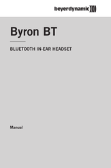 Beyerdynamic Byron BT Mode D'emploi