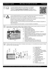 Mastervolt MLI Ultra 12/1250 Installation Rapide