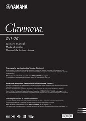 Yamaha Clavinova CVP-701 Mode D'emploi