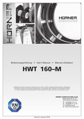 Hürner HWT 160-M Manuel Utilisateur