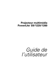 Epson PowerLite 1220 Guide De L'utilisateur