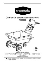 GreenWorks 7400000 Manuel D'instructions